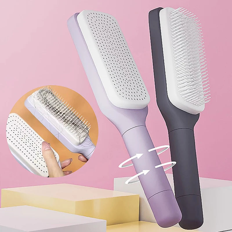 Sleekomb -Self-Cleaning Hair Brush